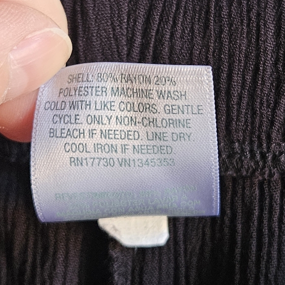 Kona Sol Tie-Front Slit-Leg Pants in Women's M - Picture 5 of 13